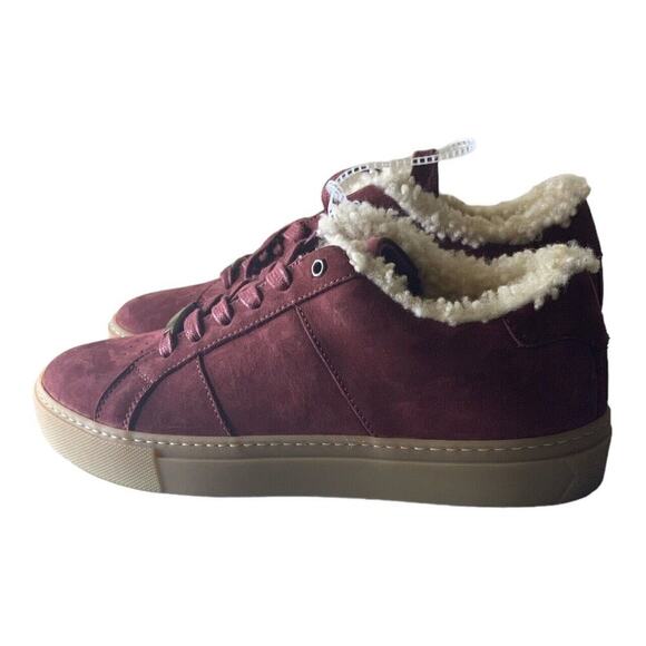 Greats Sneakers US9 Royale Shearling Lamb Real Fur Made In Italy Leather Suede - Picture 2 of 9